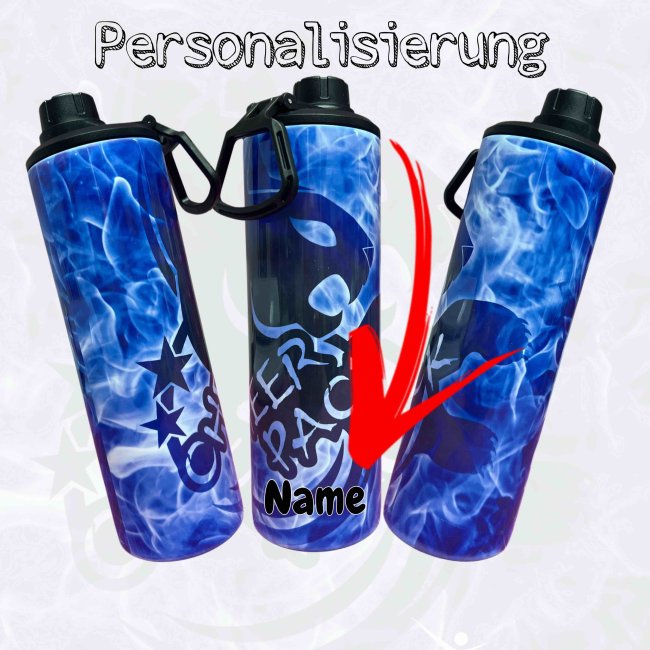 Trinkflasche/Tumbler 2 Aufsätze Cup 20oz Cheer Pack Katze Rauch PERSONALISIERUNG